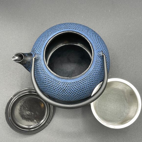 Vintage Japanese Cast Iron Tetsubin Kettle Teapot Hobnail - Picture 13 of 16